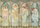 Puzzle pour adultes Les Heures du jour - Alfons Mucha