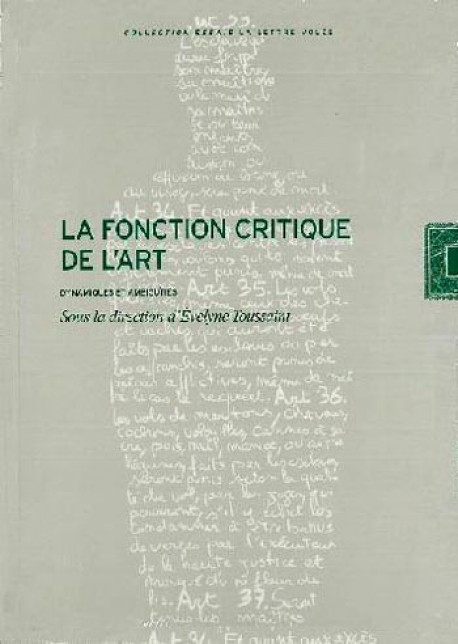 La fonction critique de l'art