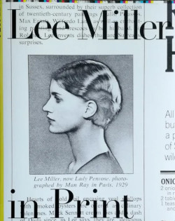 Lee Miller in print