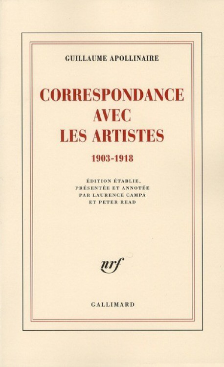 Guillaume Appolinaire - Correspondance avec les artistes