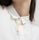 Golden Pendant Necklace Eclat