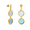 Gaudi Casa Batlló - Blue and Golden Earrings