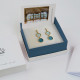Gaudi Casa Batlló - Blue and Golden Earrings