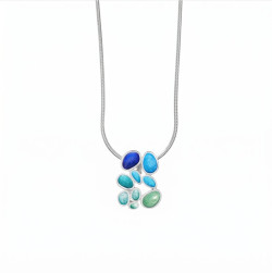 Gaudi Casa Batlló - Blue, Green and Silver Necklace