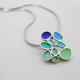 Gaudi Casa Batlló - Blue, Green and Silver Necklace
