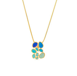 Gaudi Casa Batlló - Blue, Green and Golden Necklace
