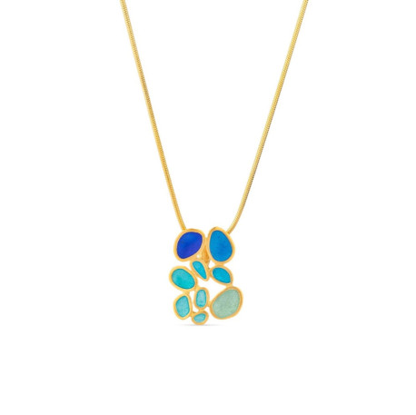 Gaudi Casa Batlló - Blue, Green and Golden Necklace