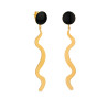 Bijou Miró - Boucles d'oreilles ondulées
