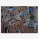 Bijou Miró - Boucles d'oreilles ondulées