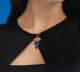 Miró Jewel - Blue, Black and Golden Necklace