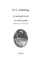 G. C Lichtenberg - Les quatre parties du jour et les buveurs de ponche