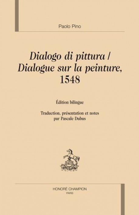 Dialogue sur la peinture, 1548 - dialogo di pittura