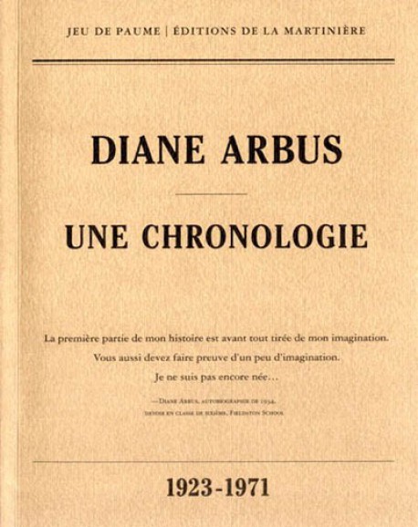 Diane Arbus, une chronologie, 1923-1971