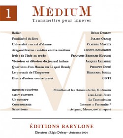 Revue Médium N°1 - automne 2004