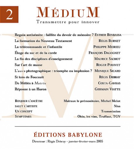 Revue Médium N°2 - janvier-février-mars 2005 