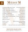 Revue Médium N°3 - avril-mai-juin 2005 