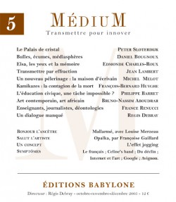 Revue Médium N°5  - octobre-novembre-décembre 2005 