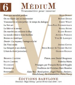 Revue Médium N°6 - janvier-février-mars 2006 