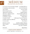 Revue Médium N°27 - avril-mai-juin 2011 