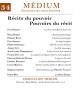 Revue Médium N°34 : Récits du pouvoir - Pouvoirs du récit - janvier-février-mars 2013 