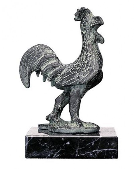 Sculpture Gallo-Roman Rooster - French Museums (resin replica) 