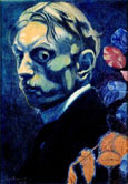 Autoportrait aux feuilles mortes, 1915.