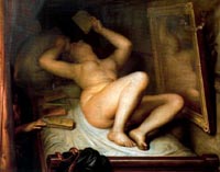 Antoine Wiertz, La Liseuse de romans, 1853, huile sur toile. Bruxelles, Musées royaux des Beaux-Arts de Belgique, inv.1971.