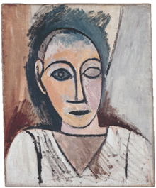 Buste d'homme. Picasso (1907)