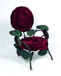 Fauteuil Rose, milieu du XIXe siècle