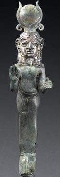 Statuette de divinité féminine hathorique, 1ère moitié du 1er millénaire av. J.-C.