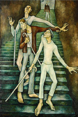 Jean Martin (1911 - 1996). Les Aveugles, 1937 (c) Lyon, Musée des beaux-arts